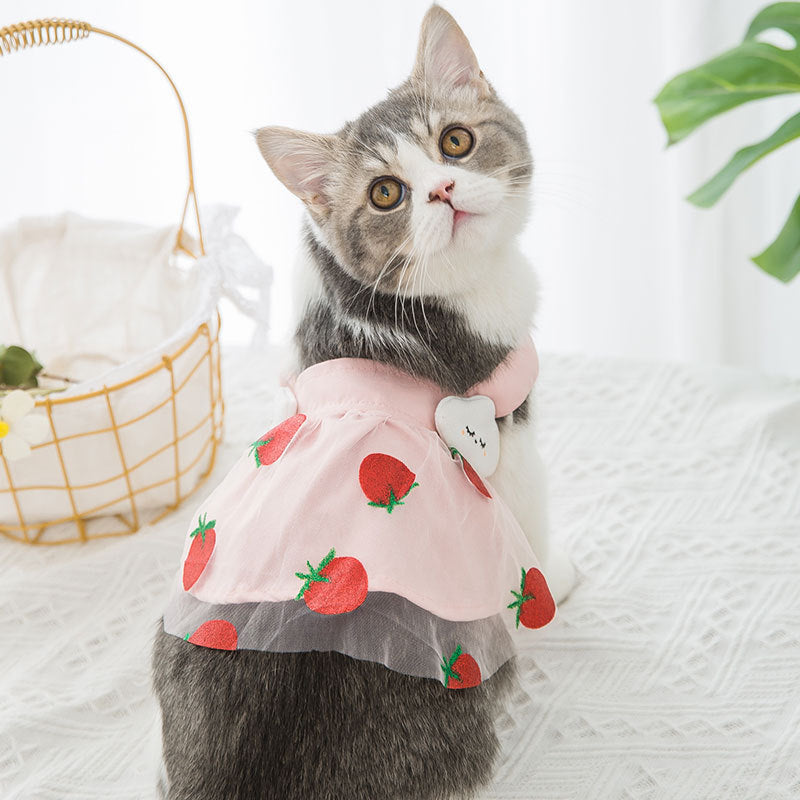 Strawberry Princess Dress For Dog