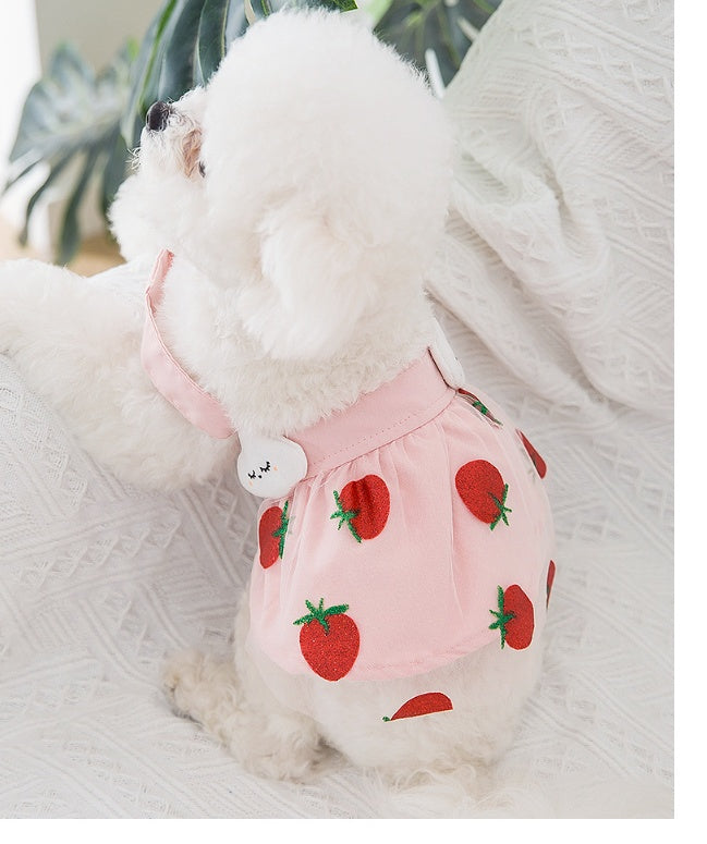 Strawberry Princess Dress For Dog