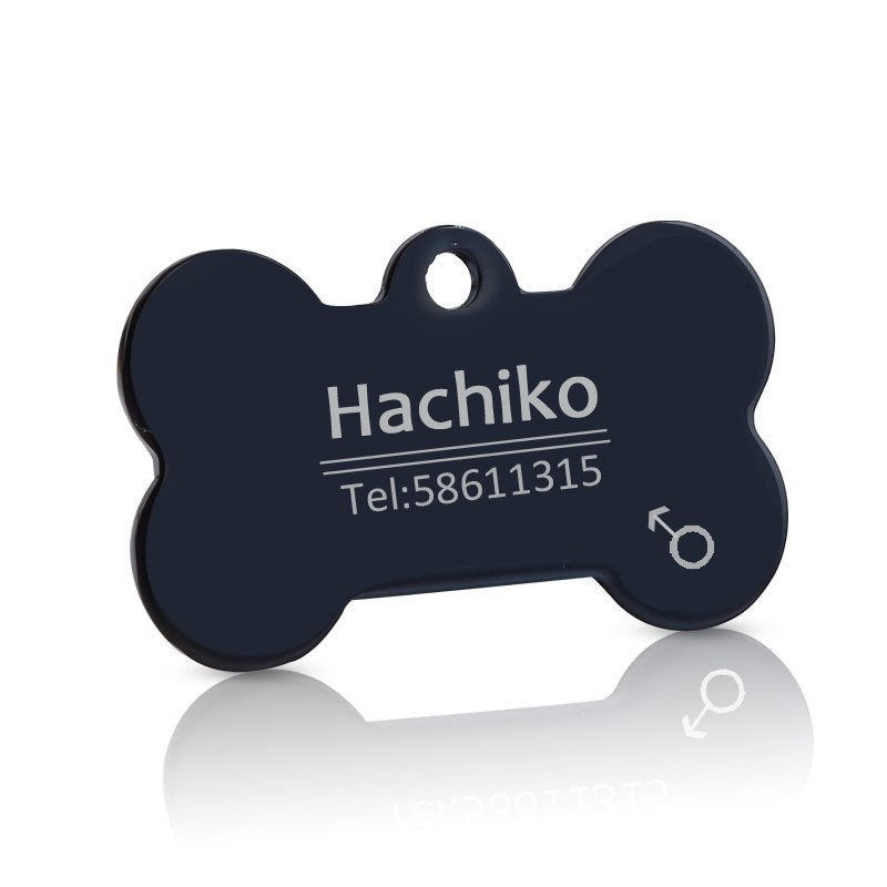 Personalised Pet Titanium Steel Tag Engrave Dog Name, Phone Number, Address, Photo